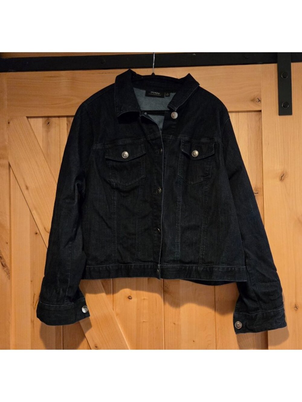 Venezia Lane Bryant Denim Jacket Women Plus Size 22 Jean Coat Pockets Stretch